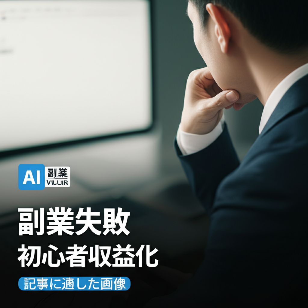 【実績ゼロから月5万円達成】AI副業初心者が陥る7つの失敗パターンと完全回避ロードマップ
