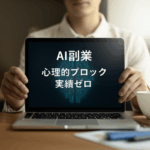 「実績ゼロでも大丈夫！」AI副業を始められない3つの心の壁と、月5万円への確実な第一歩