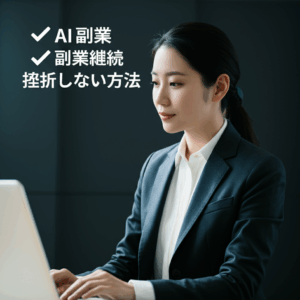 AI副業で挫折しない3つの秘訣｜月5万円を継続して稼ぐための期間設定と実践法